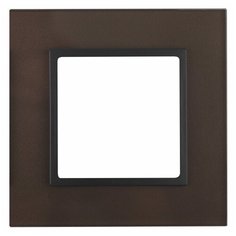 ЭРА 14-5101-13 ЭРА Рамка на 1 пост, стекло, Эра Elegance, бронза+антр (10/50/1500) ERA