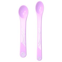 Ложки для кормления Twistshake (Feeding Spoon) в наборе из 2 шт. Пастельный фиолетовый (Pastel Purple). Возраст 4+m. Арт. 78192