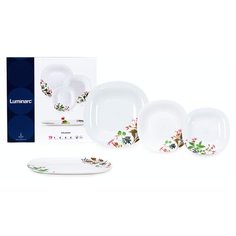 Столовый сервиз Luminarc Prunier N2252, 6 персон, 19 предм., белый