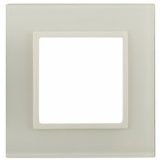 ЭРА 14-5101-02 ЭРА Рамка на 1 пост, стекло, Эра Elegance, сл.кость+сл.к (10/50/1800) ERA