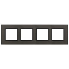 ЭРА 14-5104-32 ЭРА Рамка на 4 поста, стекло, Эра Elegance, серый+антр (5/25/900) ERA