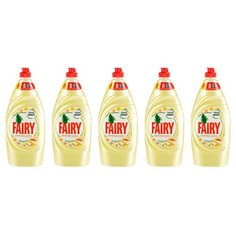 Fairy набор из 5ти бутылок средства для мытья посуды по 900 мл Нежные руки Ромашка