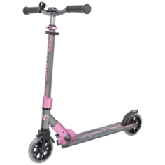 Детский городской самокат TechTeam Comfort 145R Lux 2021, серый/розовый