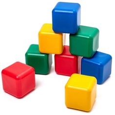 Набор цветных кубиков, 8 штук, 12 х 12 см Solomon