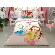 Постельное белье детское люкс-ранфорс PRINCESS GIRL POWER 1,5-спальное, TAC (простыня на резинке)