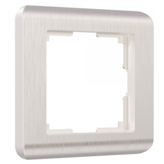W0012113/ Werkel Рамка на 1 пост Stream (перламутровый) Веркель