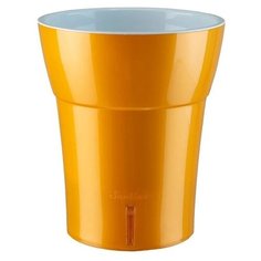 Горшок Santino с автополивом Dali-dea, 14.7 x 17 см карамель/белый