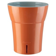 Горшок Santino с автополивом Dali-dea, 14.7 x 17 см персик/серый