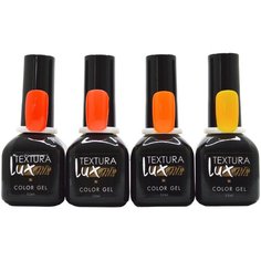 Набор для маникюра Textura lux Color Gel, 4 шт., 12 мл, neon 2