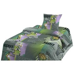 Детское постельное белье Шуйская бязь баскетбол 1,5 спальное детские расцветки Iv Selena