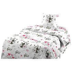 Детское постельное белье Шуйская бязь I love you! ясли (в детскую кроватку) Iv Selena