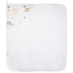 Махровое полотенце с рукавичкой для новорожденного 90х73 Сонный гномик