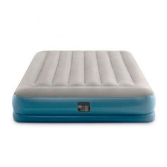 Кровать надувная Pillow Rest Queen, 152х203х30 см, со встроенным насосом, с подголовником. Intex