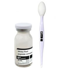 Белый пилинг + Щеточка для чистки и массажа лица BTpeel