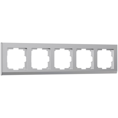 W0051806/ Werkel Рамка на 5 постов Stark (серебряный) Веркель