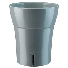 Горшок Santino с автополивом Dali-dea, 14.7 x 17 см дымчатый серый/серый