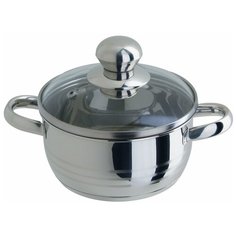 Кастрюля REGENT inox LUNA vitro, 1.5 л, серебристый