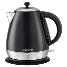 Чайник электрический BRAYER BR1006, 2200 Вт, 1,7 л, Strix, автоотключение, нержавеющая сталь, встроенный фильтр