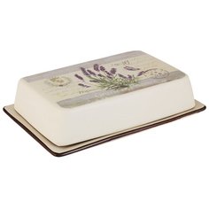 Масленка Anna Lafarg LF Ceramics "Лаванда", 19х12 см (AL-215F8572-L-LF)