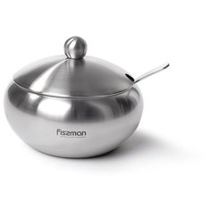 Сахарница Fissman со стальной крышкой 560 мл (нерж.сталь) (5875)