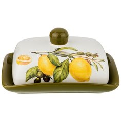 Масленка Agness, серия "Лемон Три", 17х12.5 см, высота 8.5 см (358-1566)