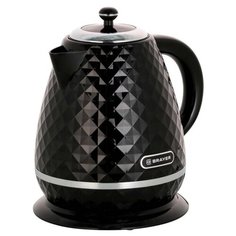 Чайник электрический BRAYER BR1008BK, 2200 Вт, 1,7 л, Strix, автоотключение, термостойкий пластик