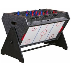 Стол-трансформер «Vortex 3-in-1» (3 игры: аэрохоккей, футбол, бильярд, 127 х 78.7 х 86.4 см, серый) Weekend