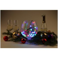 ENIN - 15BM ЭРА Гирлянда LED Нить Шарики d15мм, 5 м мультиколор, 220V, ERA