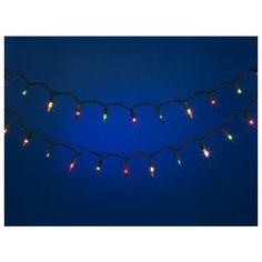 Электрогирлянда Snowmen новогодняя, простая, 100 лампочек, 7,6 м (Е2007)