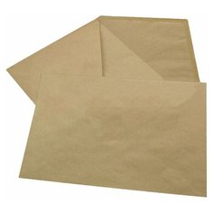 Конверты С4 (229х324 мм) КРАФТ, с клеевым слоем, 80 г/м2, КОМПЛЕКТ 25 шт., треугольный клапан, BRAUBERG, 112365