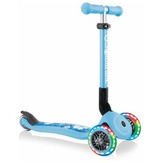 Самокат "Globber" JUNIOR FOLDABLE FANTASY LIGHTS - / Пастельно-голубой (433-200)
