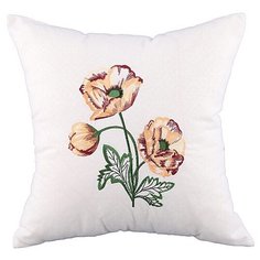 Декоративная подушка SANTALINO 45*45 сммаки, вышивка,лен (703-691-04)