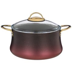Кастрюля Agness 4,5 л/24х12 см с антипригарным покрытием Granite, Серия Vulcano, Pfoa Free (953-026)