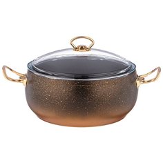 Кастрюля Agness 5,5 л/26х12 см с антипригарным покрытием Granite, Серия Mercury, Pfoa Free (953-005)