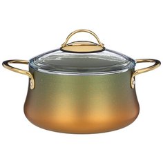 Кастрюля Agness 2,4 л/20х10 см с антипригарным покрытием Granite, Серия Vulcano, Pfoa Free (953-020)
