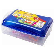 Пластилин в боксе ЮНЛАНДИЯ, 12 цветов, 130 г, скалка, стек, 7 формочек, 105863