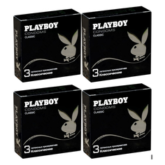 Презервативы Playboy Классические (3 шт.) - 4 уп.
