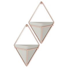 Декор для стен Umbra Trigg малый бетон-медь