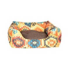 PRIDE лежак прямоугольный с высоким бортиком Мехико желтый 70 х 60 см (1 шт)