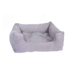 PRIDE лежак прямоугольный с высоким бортиком Резот серый 70 х 60 см (1 шт)