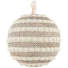 Елочное украшение Lefard шар жемчугом цвет: rose gold d = 18 см (860-1008)