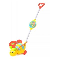 Каталка на палочке "Пчелка" Рыжий кот