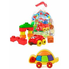 Набор развивающий: Конструктор "Кноп-Кнопыч" 36 дет. + Логическая черепашка, БИПЛАНТ