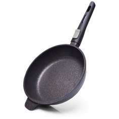 Сковорода Fissman REBUSTO глубокая 28x7,4 см со съемной ручкой (алюминий) (4229)