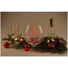 ENIN -5NR ЭРА Гирлянда LED Нить 5 м красный свет, АА ERA