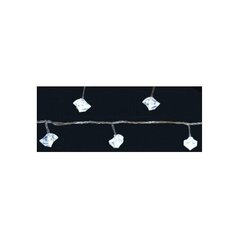 Электрогирлянда Snowmen новогодняя, 36 лампочек, белый, прозрачный провод, 5,1 м (Е70275)