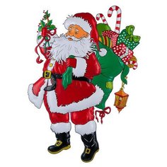 Новогоднее панно Snowmen "Дед Мороз с подарками", 71х58 см (Е3030)