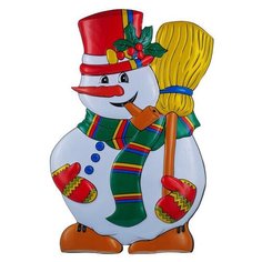 Новогоднее панно Snowmen "Снеговик с трубкой", 83х50 см (Е3190)