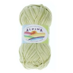 Пряжа Alpina "HOLLY MELANGE" 100% мерсеризованный хлопок №03 зеленый/св.зеленый - 10 мотков по 50 г
