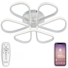 Управляемая светодиодная люстра с пультом Natali Kovaltseva HIGH-TECH LED LAMPS 82026 580 мм 120 Вт